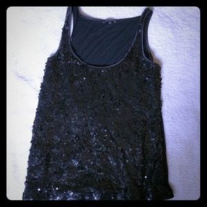 Black sequined Tank too from express
